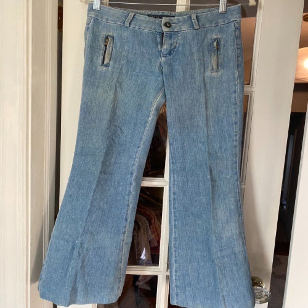 Guess Palazzo Jean in Light/Med Blue Wash